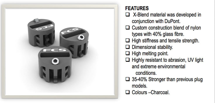 FCS | Production Center Plug Set X2 Charcoal