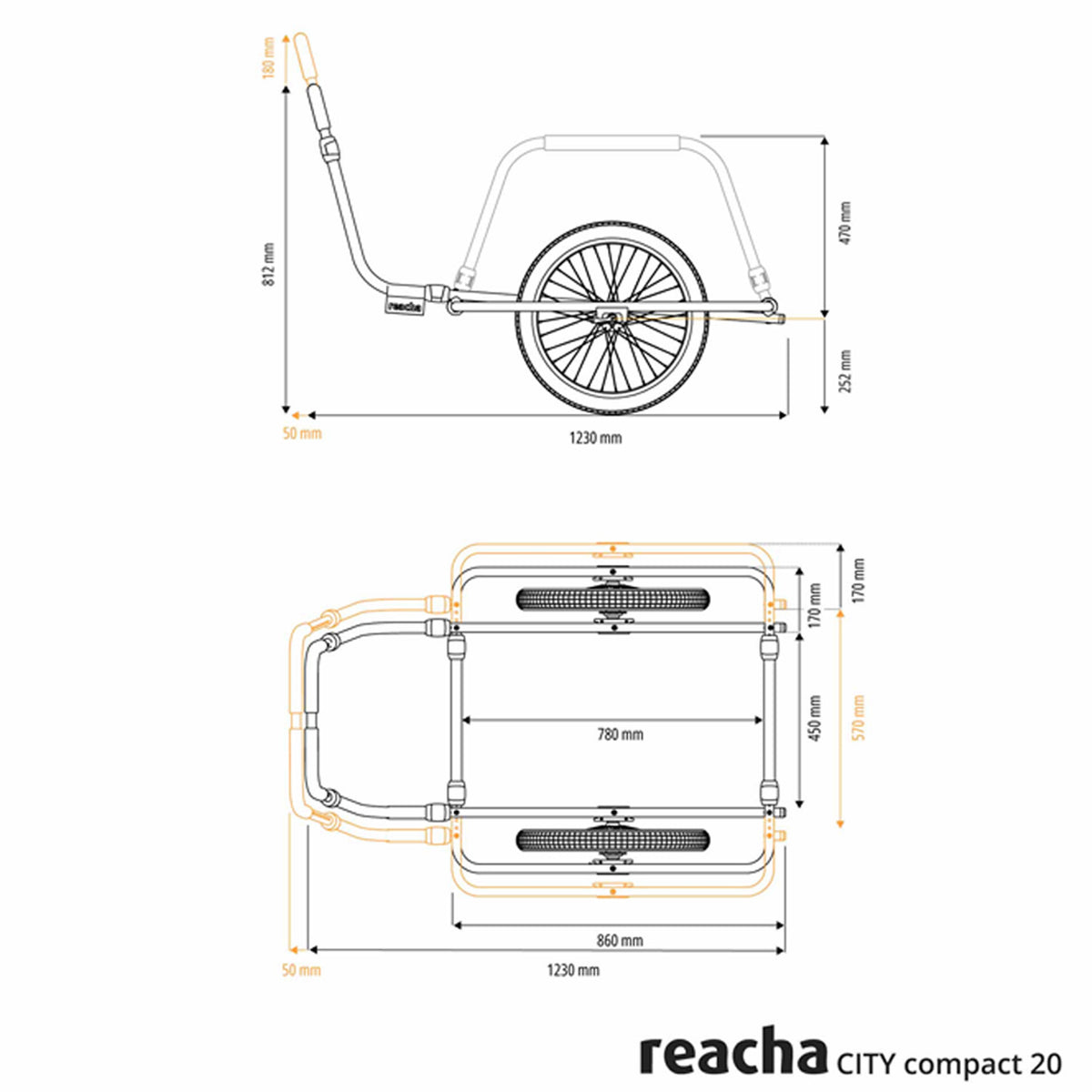 Reacha | Remorque City Trunk Compact 20"