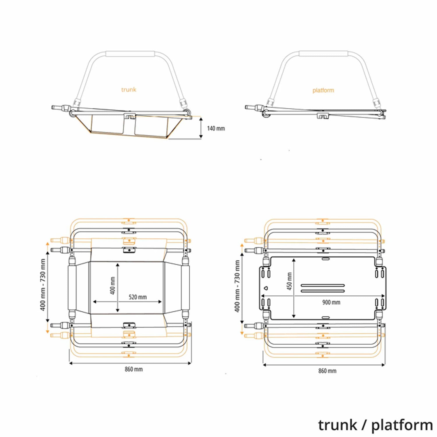 Reacha | Remorque City Trunk Compact 20"