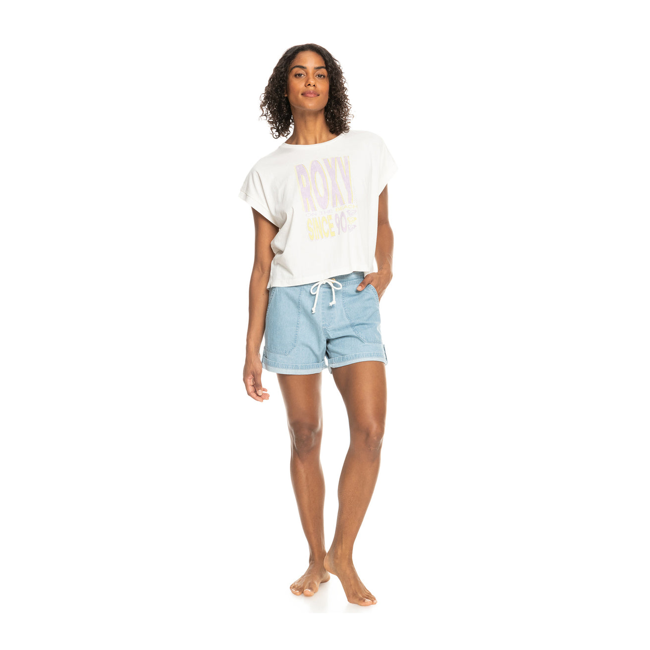 Roxy | Short En Jean Milady Beach Regular - Light Blue