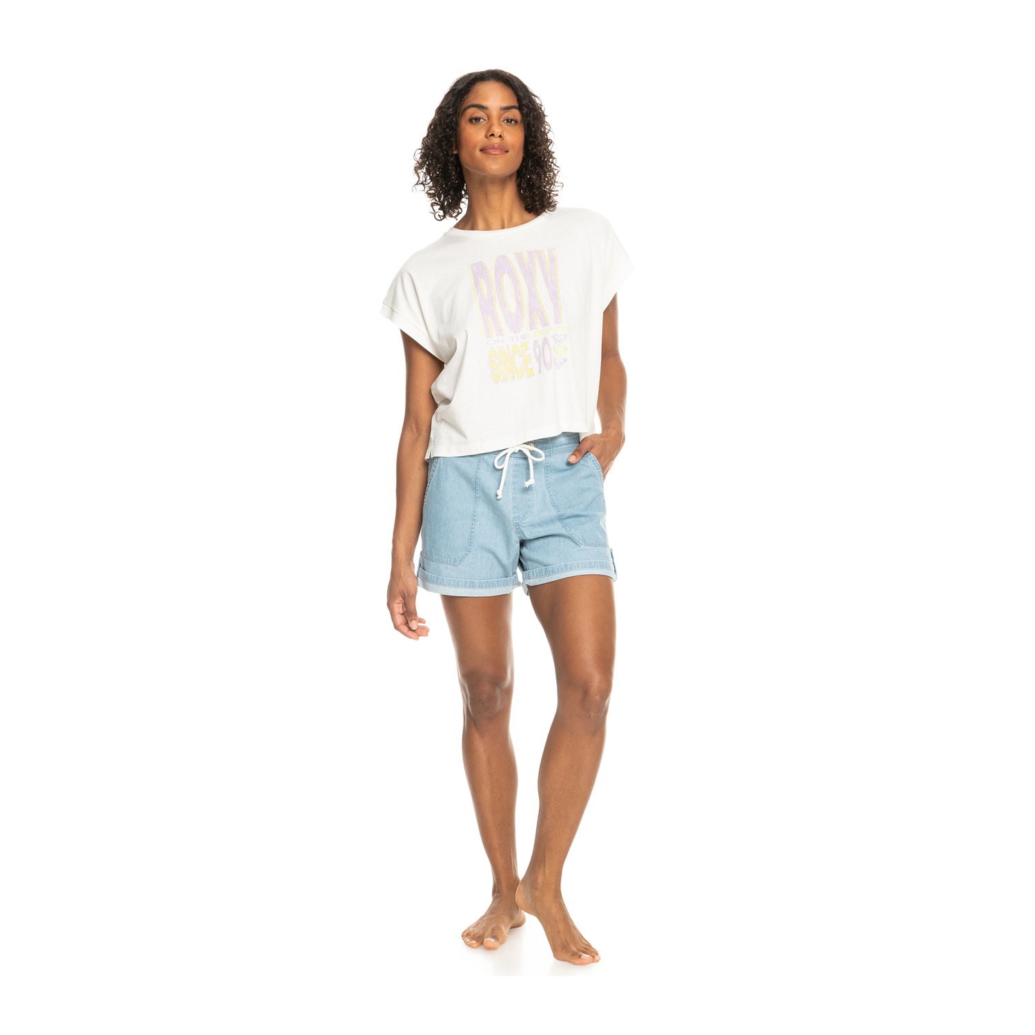 Roxy | Short En Jean Milady Beach Regular - Light Blue