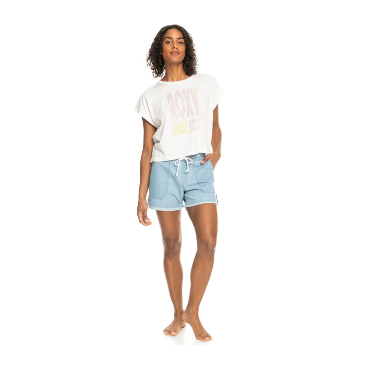Roxy | Milady Beach Regular Jean Shorts - Light Blue
