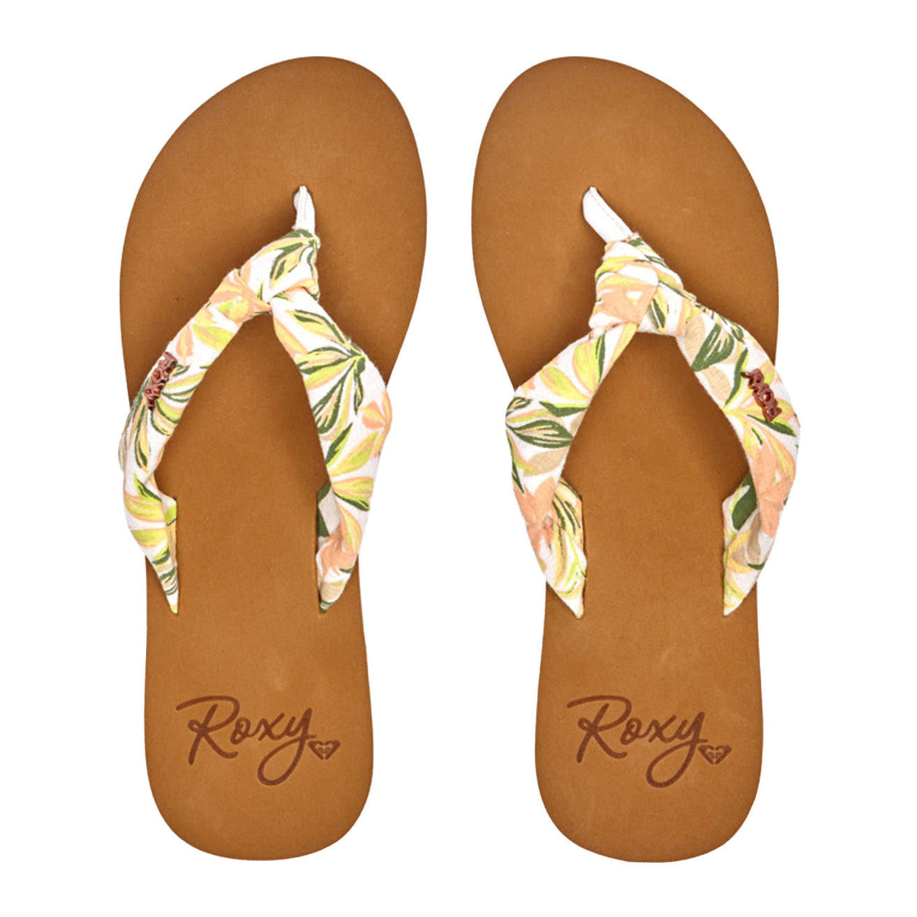 Roxy | Porto Paia Flip Flops - White Pink