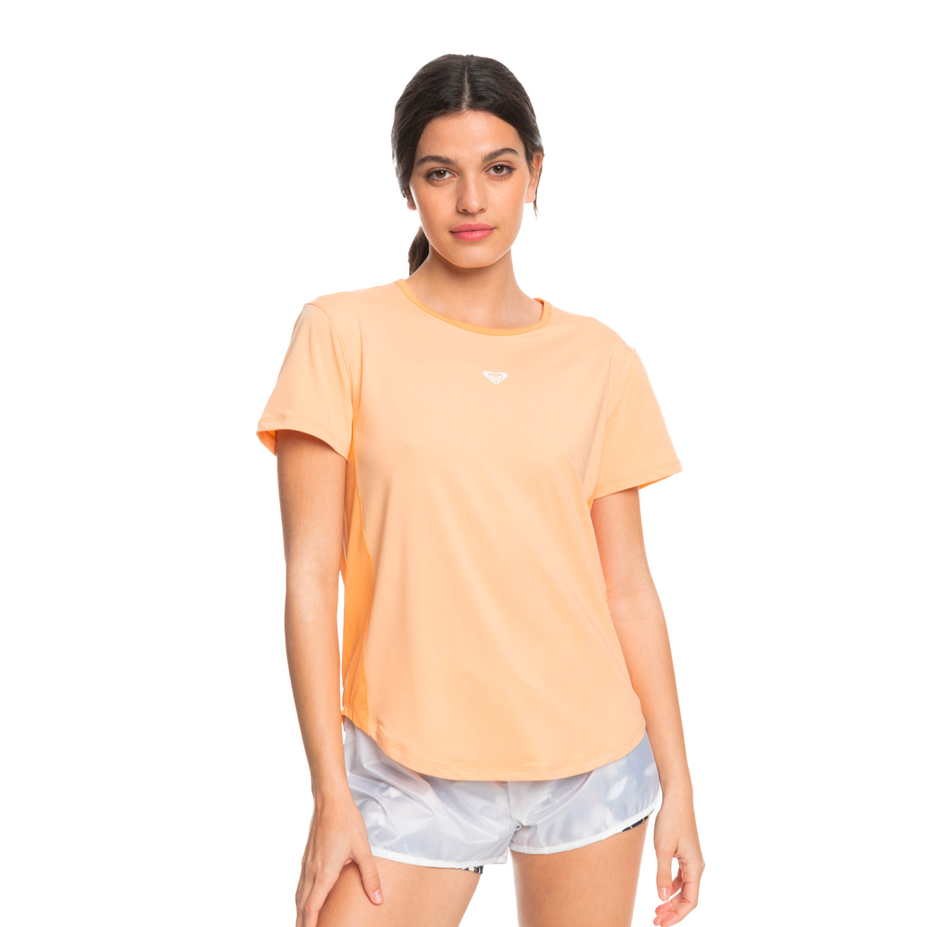 Roxy | Pure Pursuit Technical T-Shirt - Peach Fuzz
