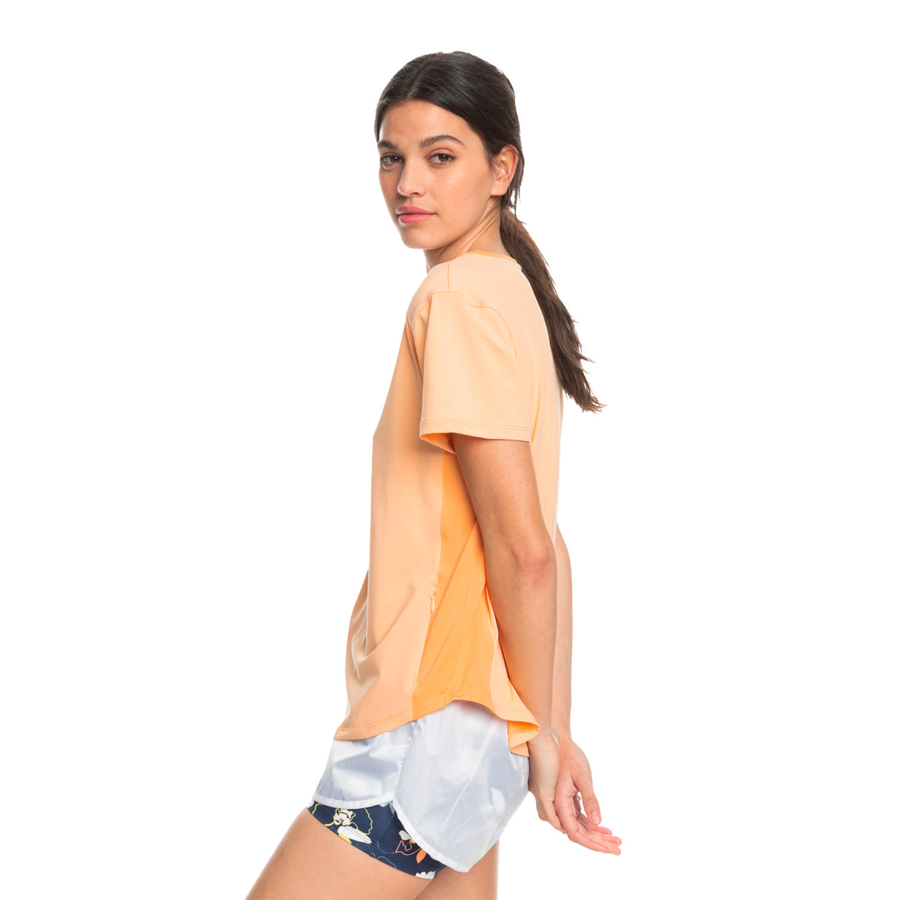 Roxy | Pure Pursuit Technical T-Shirt - Peach Fuzz