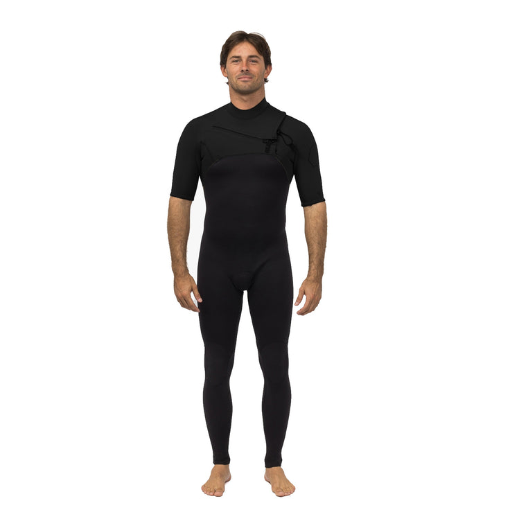 Vissla | Homme Full High Seas Ii 2-2 Short Sleeve Chest Zip - Stealth