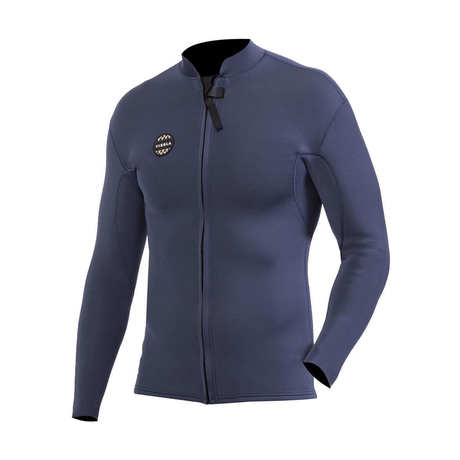 Vissla | Men Solid Set Long Sleeve Neoprene Top Front Zip - 2mm