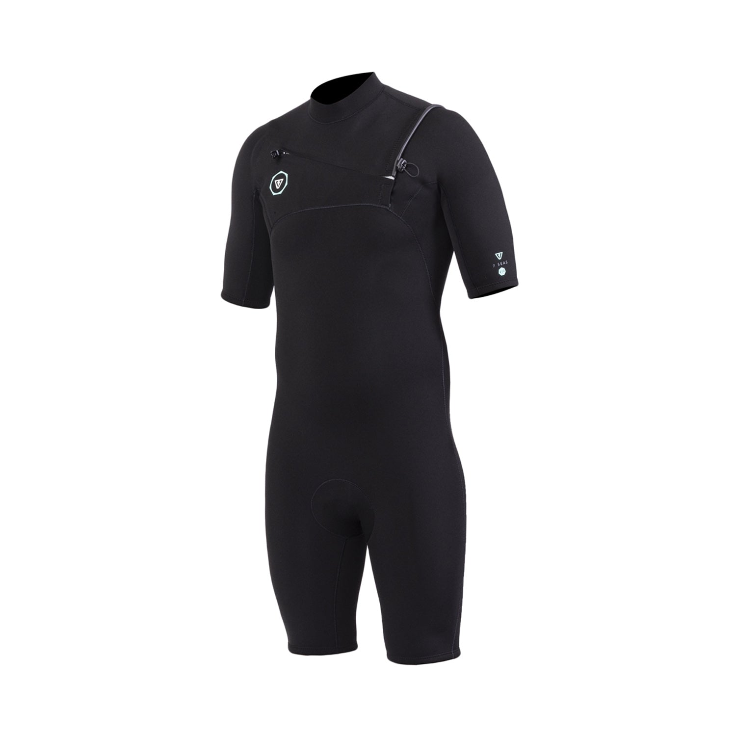 Vissla | Men 7 Seas Chest Zip Short Sleeve Shorty - 2/2mm