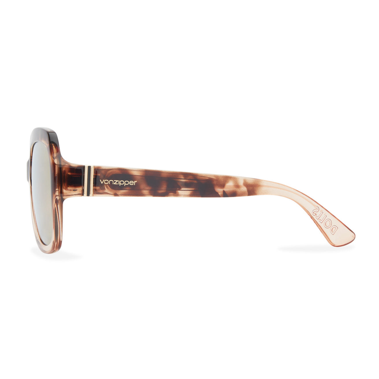 Vonzipper | Dolls Lunettes De Soleil Femme -  Komodo Tort Gold Pink Chrome