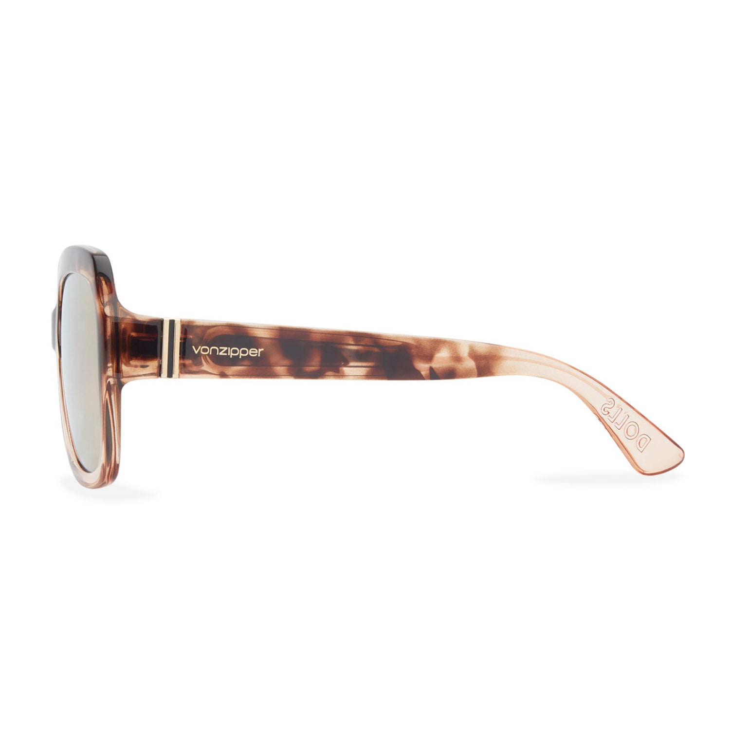 Vonzipper | Dolls Lunettes De Soleil Femme -  Komodo Tort Gold Pink Chrome